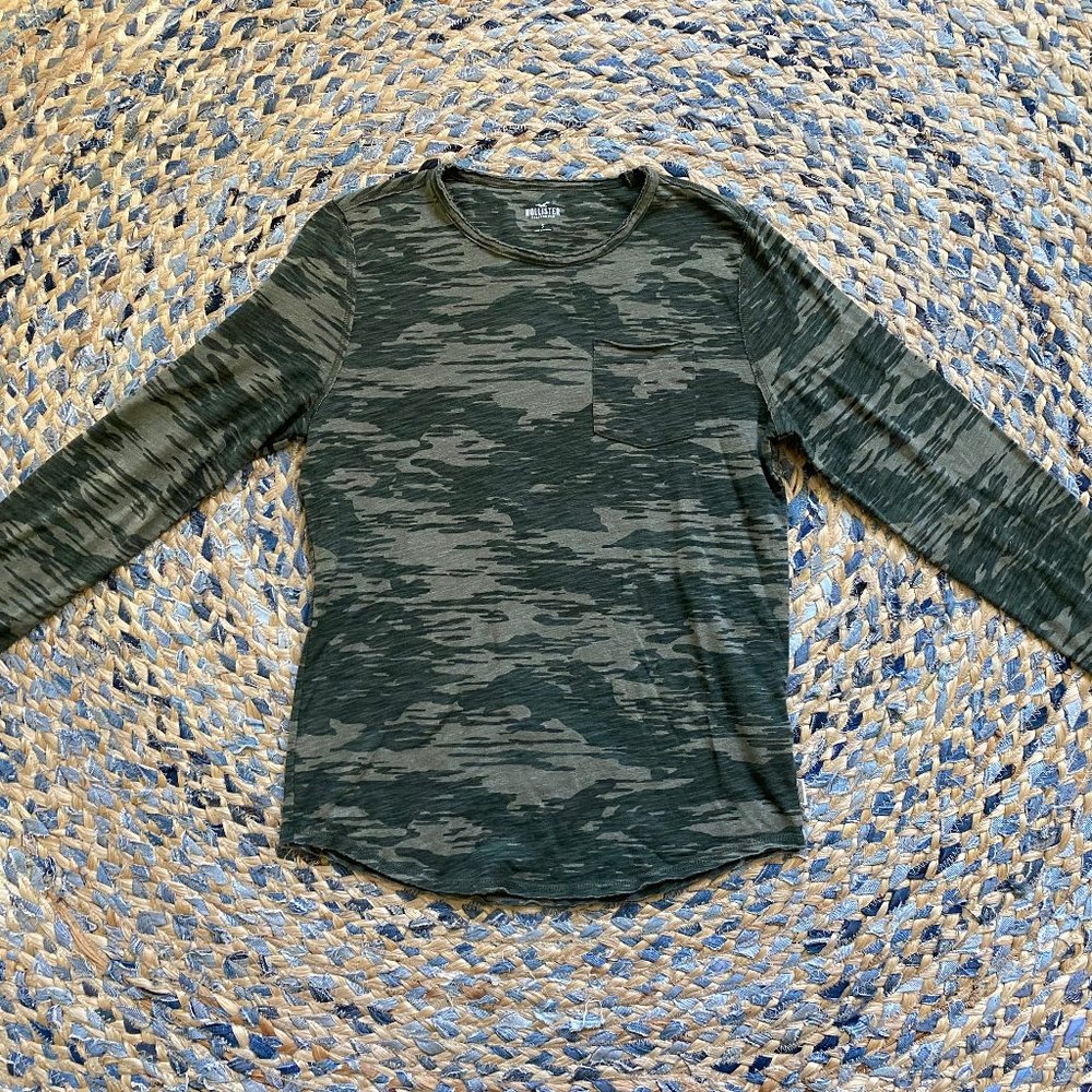 Hollister camo long sleeve